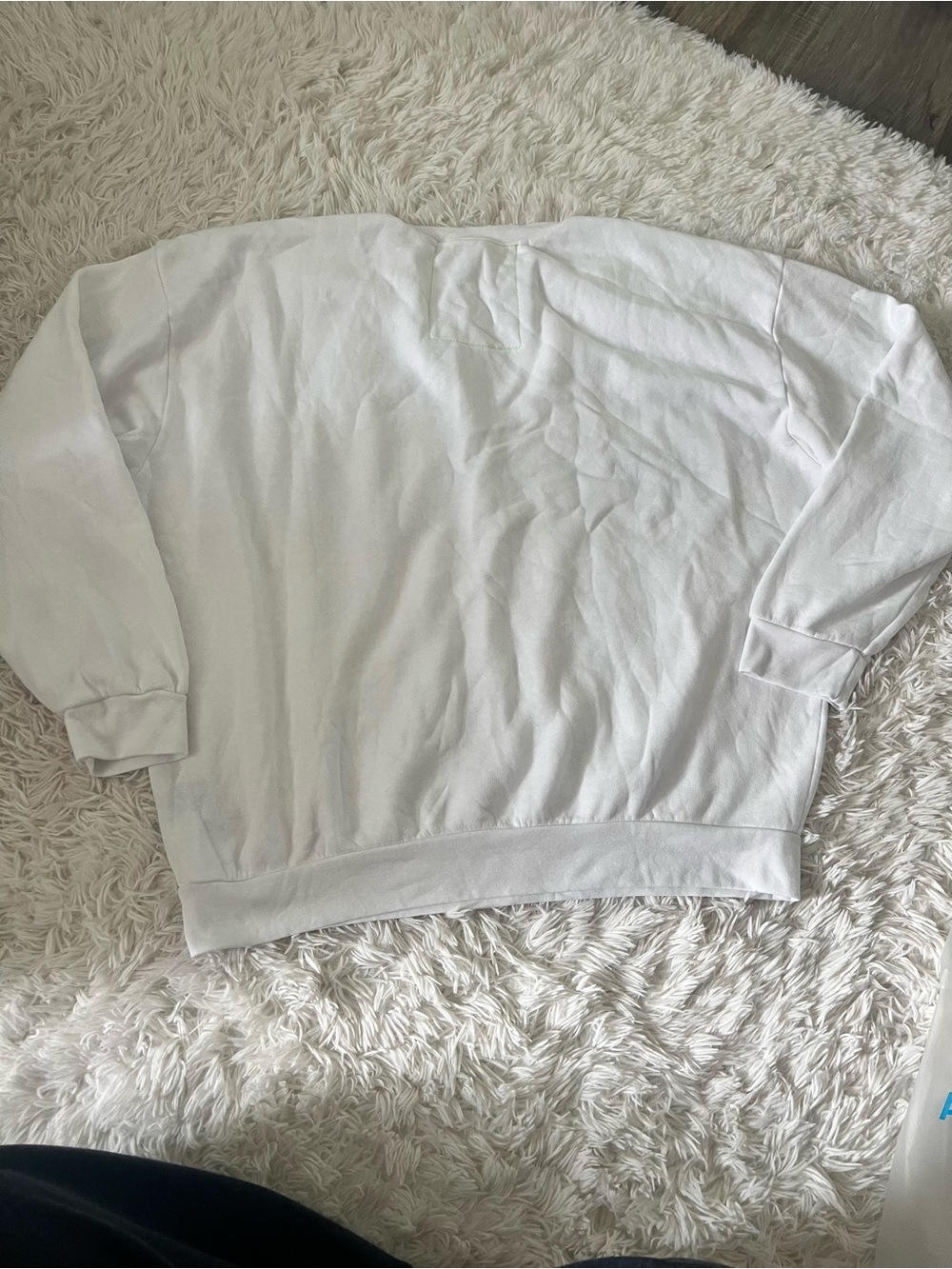 Aviator Nation Stars Relaxed Crew Sweatshirt White USA Size L NIP - Picture 6 of 9